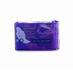 نوار بهداشتی کلاسیک ضخیم بالدار مای لیدی  زرین رویا سایز بزرگ 10 عدد