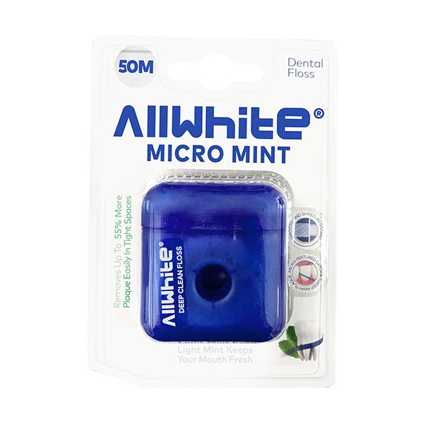 نخ دندان قرقره‌ای 50 متری آل وایت با طعم نعنا