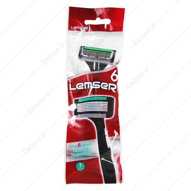 تیغ اصلاح  شش  لبه  صابوندار لمسر یک  عددی