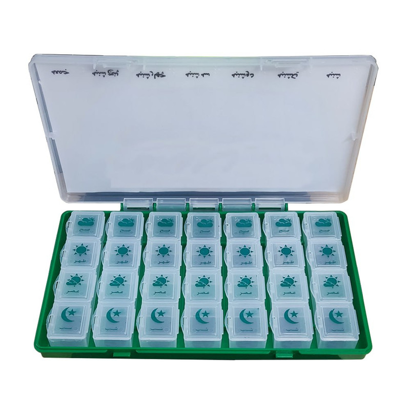 جعبه نگهداری قرص هفتگی و روزانه رز مکس