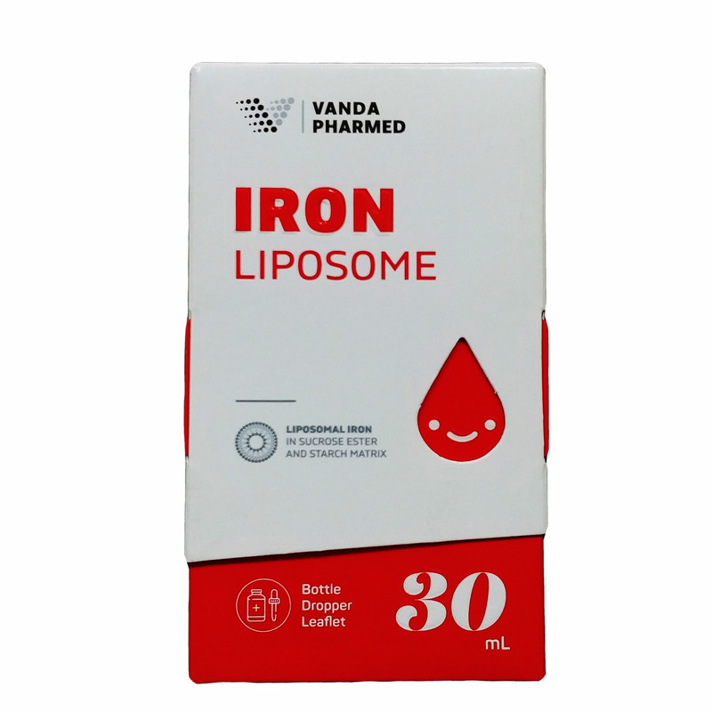 قطره آهن لیپوزومال وندا فارمد 30 میلی لیتر