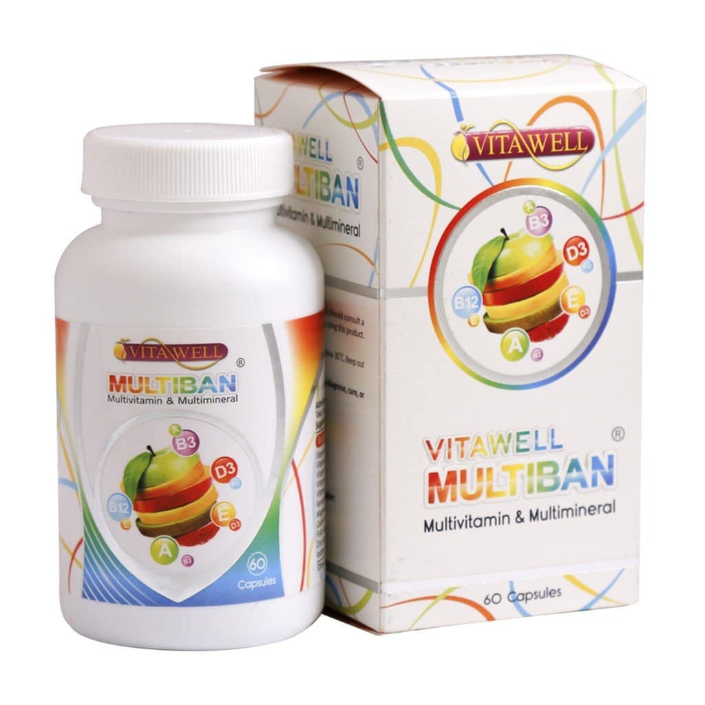 کپسول مولتی ویتامین و مینرال مولتی بان ویتاول 60 عدد