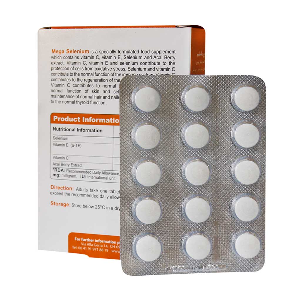 قرص مگا سلنیوم ویواتیون  ویتافارمد 30 عددی