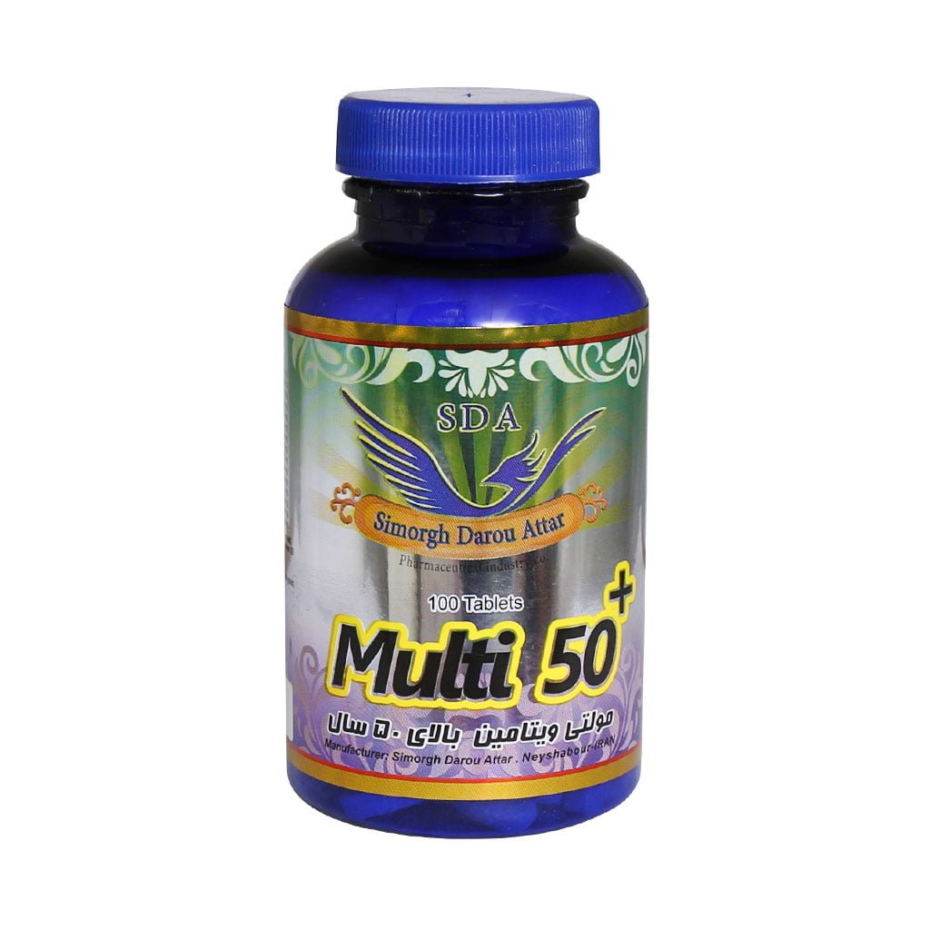 مولتی ویتامین بالای 50 سال 100 عدد سیمرغ دارو