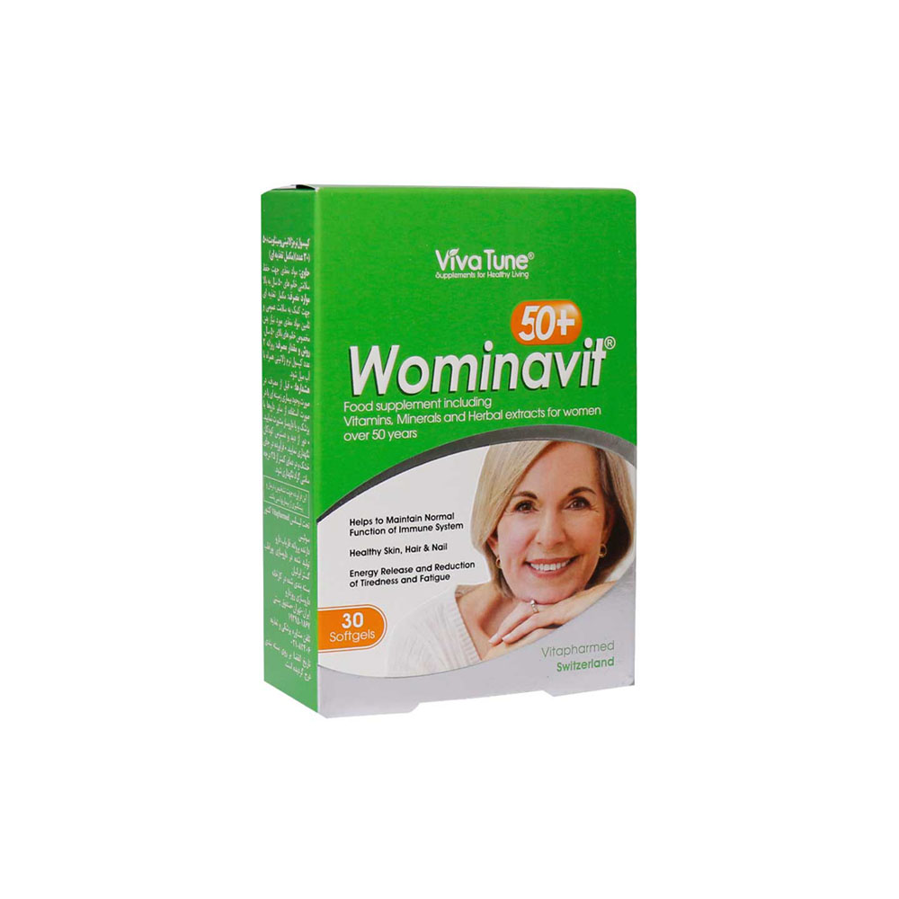 کپسول نرم ومیناویت بالای ۵۰ سال ویواتیون ویتافارمد ۳۰ عددی
