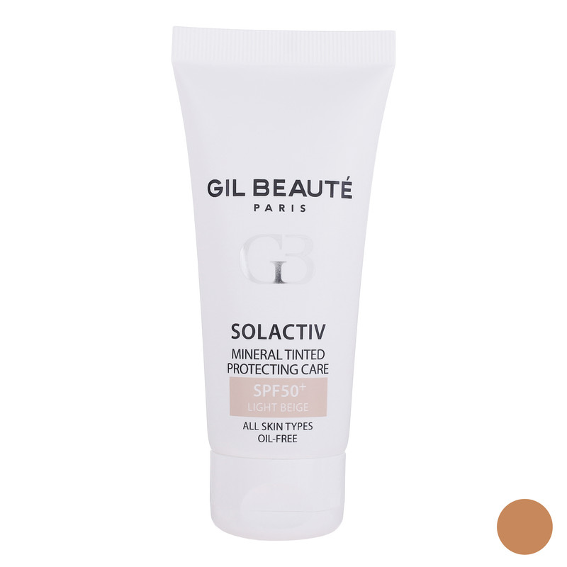 کرم ضد آفتاب رنگی مینرال  SPF50 ژیل بوته مناسب برای پوست های چرب 50 میلی لیتر