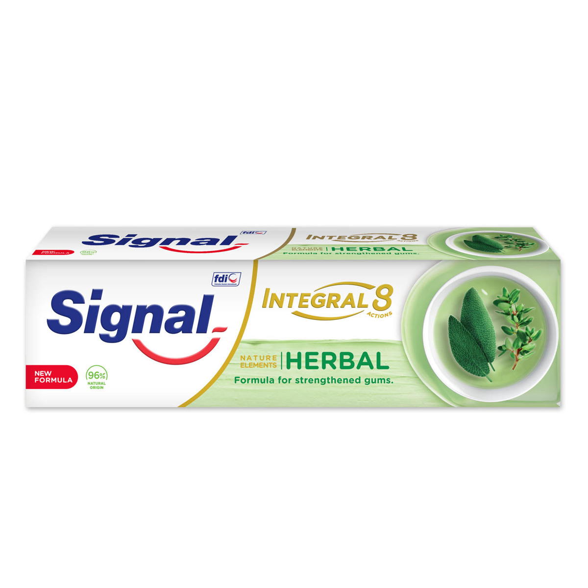 خمیردندان اینتگرال 8 کاره روغن مریم گلی و آویشن سیگنال 75 میلی لیتر