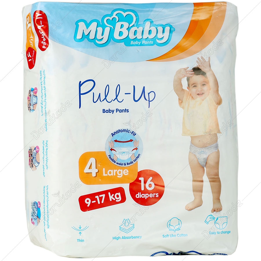 پوشک شورتی بچه پول آپ سایز 4