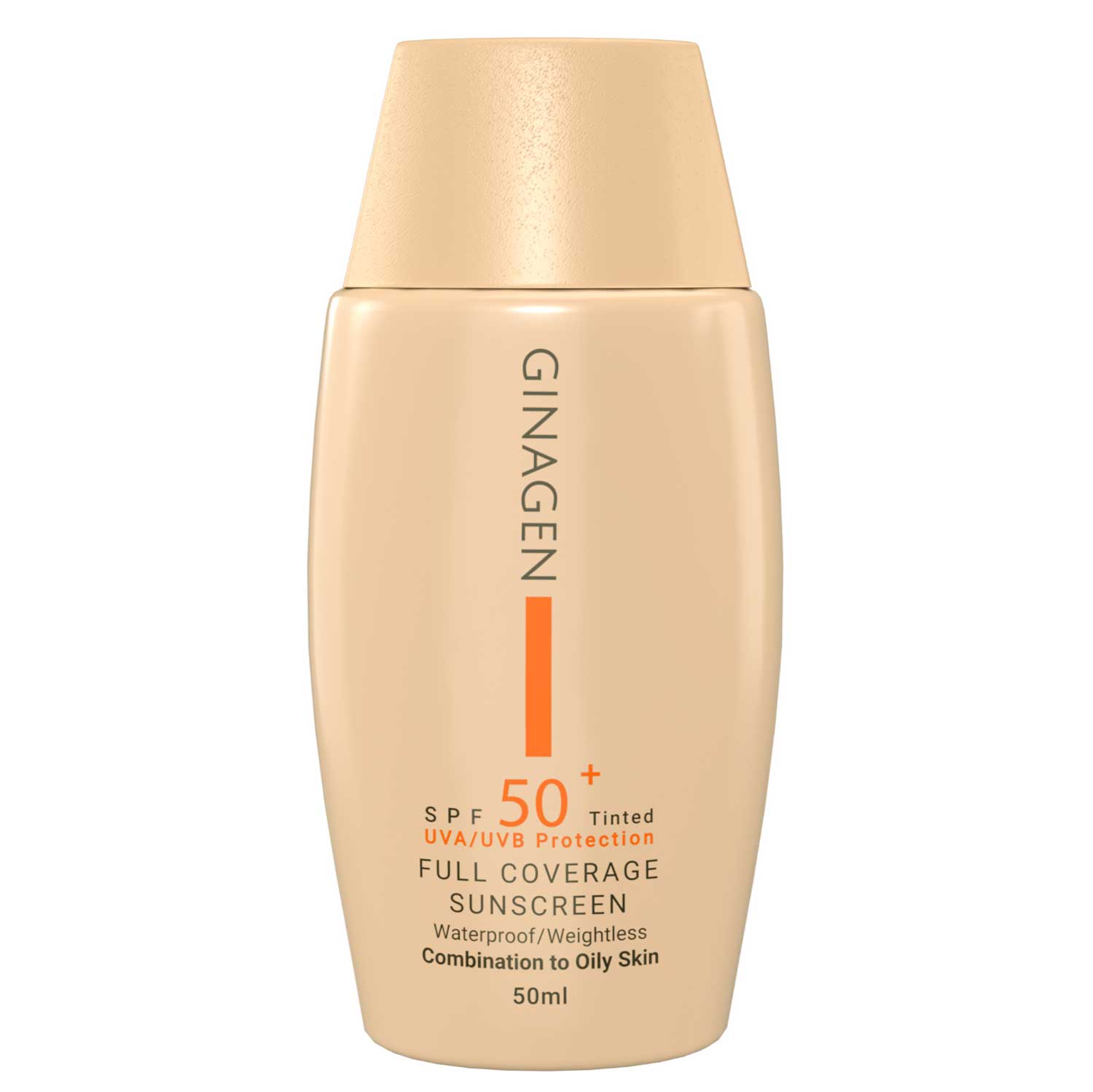 کرم ضد آفتاب ژیناژن 01 رنگی پوست چرب SPF50