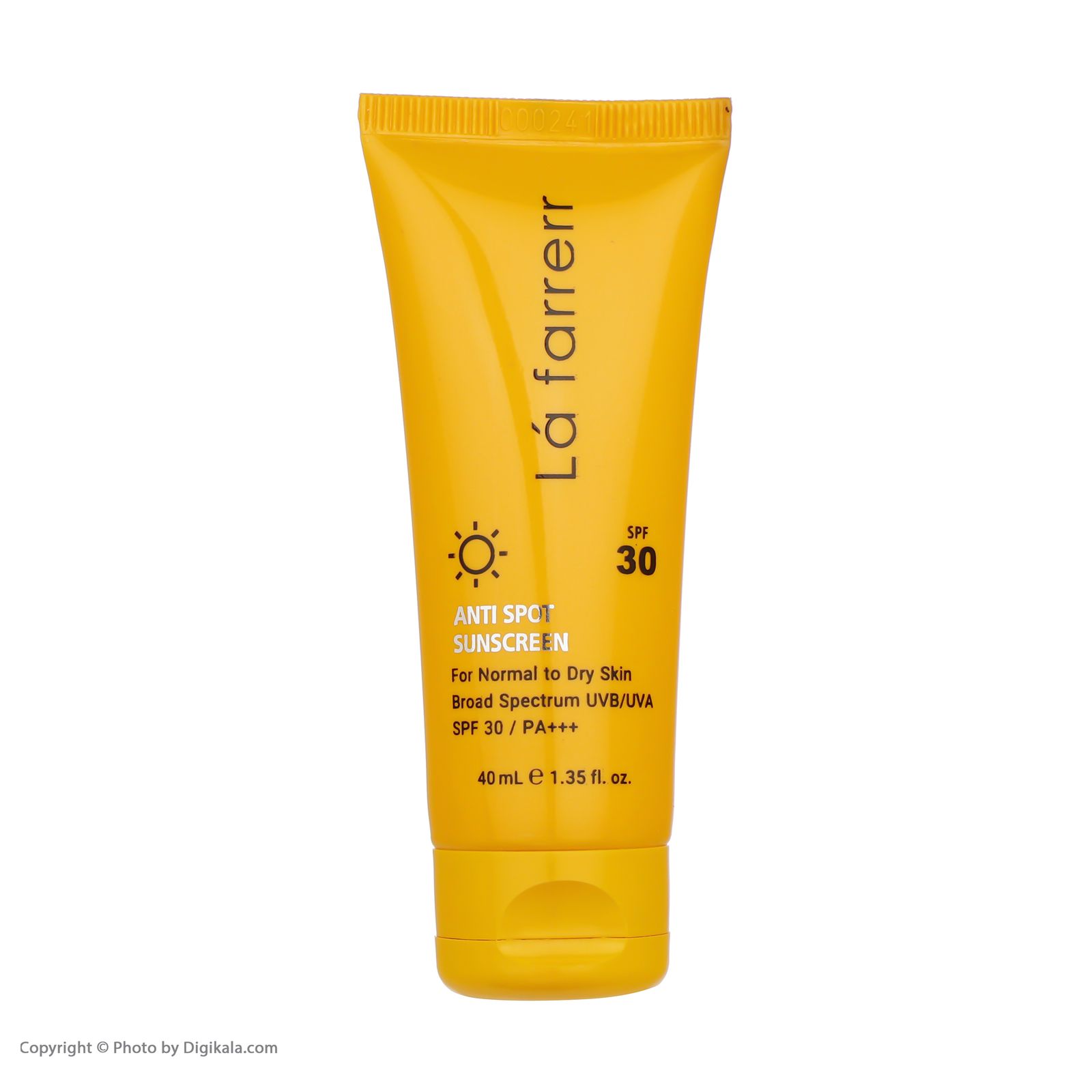 کرم ضد آفتاب و ضدلک SPF30  بی رنگ پوست خشک و معمولی  لافارر 40 میلی لیتر